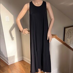 Sweaty Betty Blue Maxi Sundress Sleeveless Scoop Neck